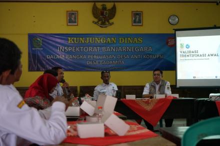 KUNJUNGAN DINAS INSPEKTORAT BANJARNEGARA DALAM RANGKA PERLUASAN DESA ANTI KORUPSI